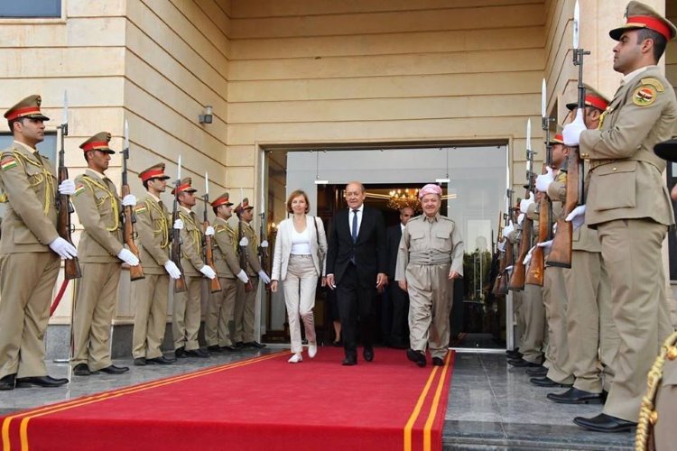 Başkan Barzani Fransız Dışişleri Bakanı ile bir araya geldi