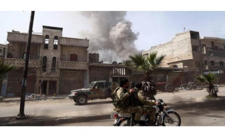 Efrin'de cihatçı örgütlerin merkezinde patlama
