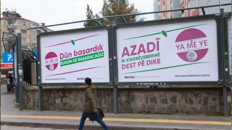 Siirt'te HDP'nin afişlerine savcılıktan toplatma kararı
