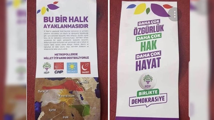 Seçim provokasyonu: Sahte HDP broşürü dağıtıldı