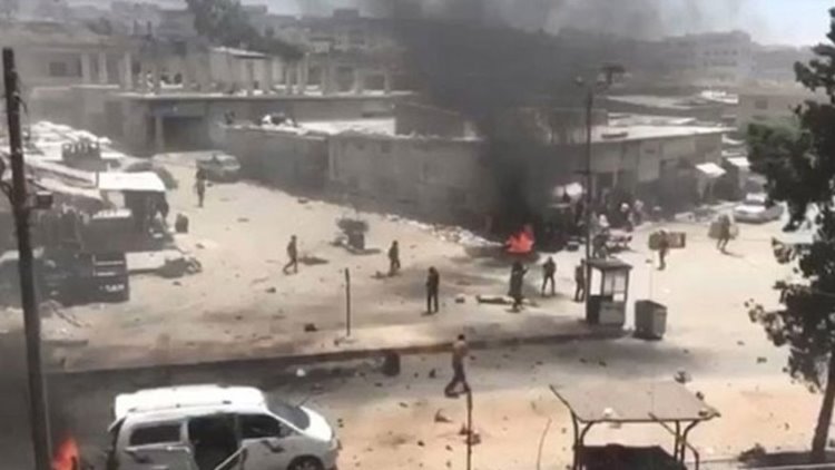 Efrin'de ÖSO ana merkezine bombalı saldırı