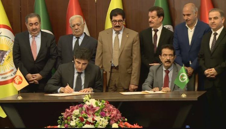PDK ile YNK yeni hükümet için nihai anlaşmayı imzaladı