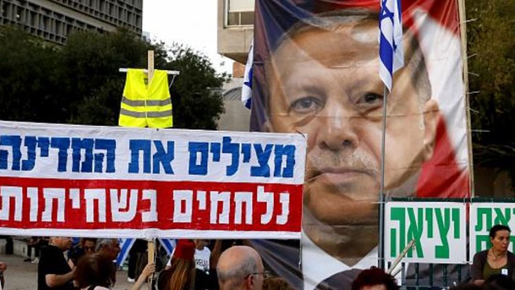 İsrail'de 'Erdoğan olmana izin vermeyeceğiz' sloganı
