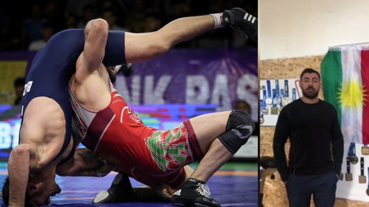 Rojavalı güreşçi Avrupa'da şampiyon oldu: Madalyayı Kürt halkına armağan etti