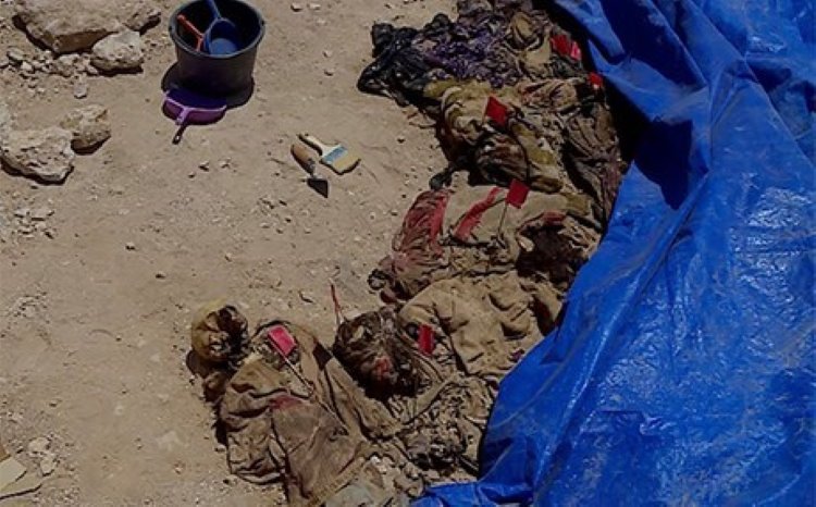 Enfal katliamı toplu mezar açıldı: Anne kucağında bebeğiyle gömülmüş 
