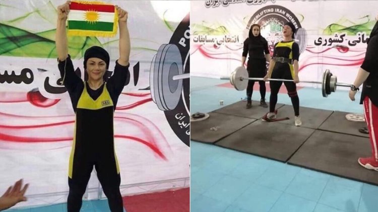 İran'da altın madalya kazandı: Podyumda Kürdistan bayrağını kaldırdı