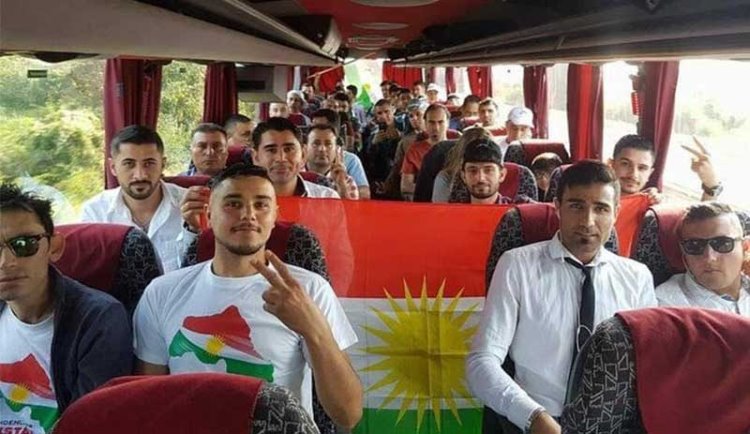 Trabzon'da saldırıya uğrayan vatandaşlardan Kürdistan Bayraklı paylaşım