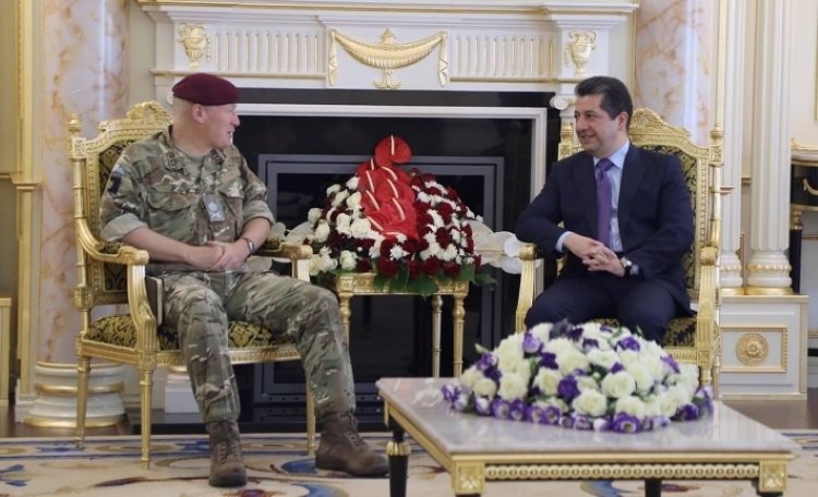 Başbakan Barzani: Askeri komutanlar ve diplomatlardan oluşan İngiliz heyetini kabul etti