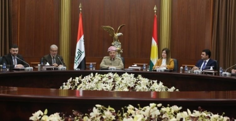 Başkan Barzani Irak Parlamentosu'ndaki PDK'li parlamenterle ile bir araya geldi