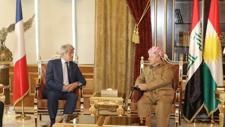 Başkan Barzani ve Fransa Büyükelçisi Rojava'yı görüştü