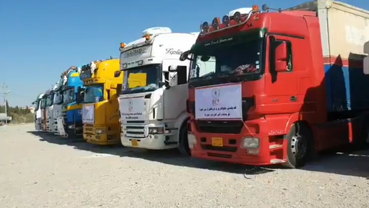 Barzani Yardım Vakfı’ndan Rojava’ya 30 TIR’lık yardım konvoyu 