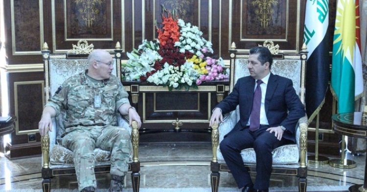 Başbakan Barzani İngiltere Ortadoğu Askeri Danışmanı ile Rojava’yı görüştü 