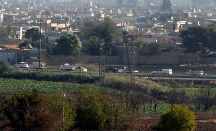 Rojava'da DSG konvoyu hareketliliği