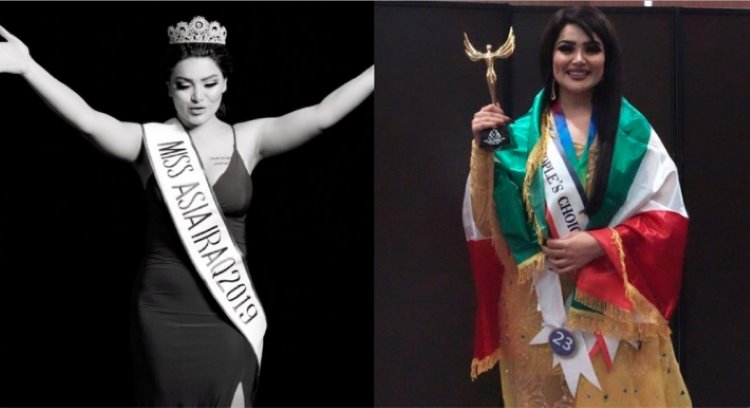 2019 Miss Asya Güzellik Yarışmasında Kürt model Şinyar Ehmed birinci oldu 