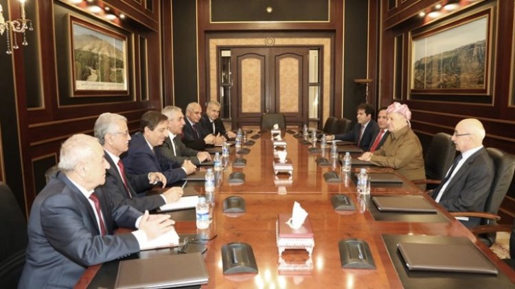 Başkan Barzani, ENKS heyetiyle Rojava ve Suriye'yi görüştü