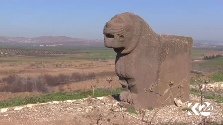 Kürt kentinde 3 bin yıllık aslan heykeli çalındı