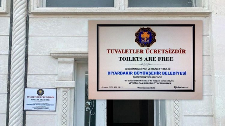 Kayyım'dan iki dilli WC tabelası: Kürtçe'ye yer yok!
