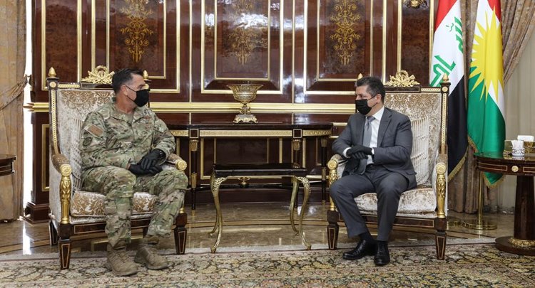 Başbakan Mesrur Barzani, General Eric Hill’le bir araya geldi