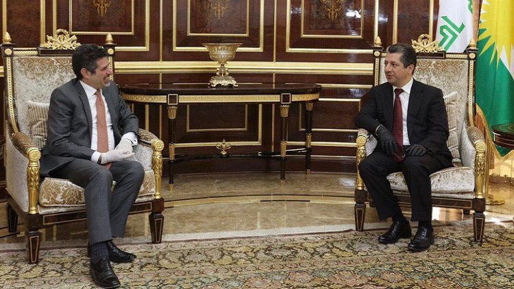 Mesrur Barzani, ABD’nin Erbil Başkonsolosu Steven Fagin’i kabul etti