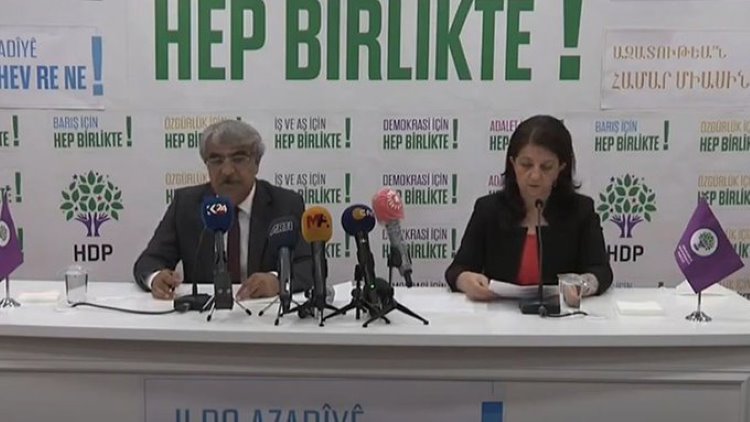 Tutum belgesini açıklayan HDP’den muhalefete bir araya gelme çağrısı