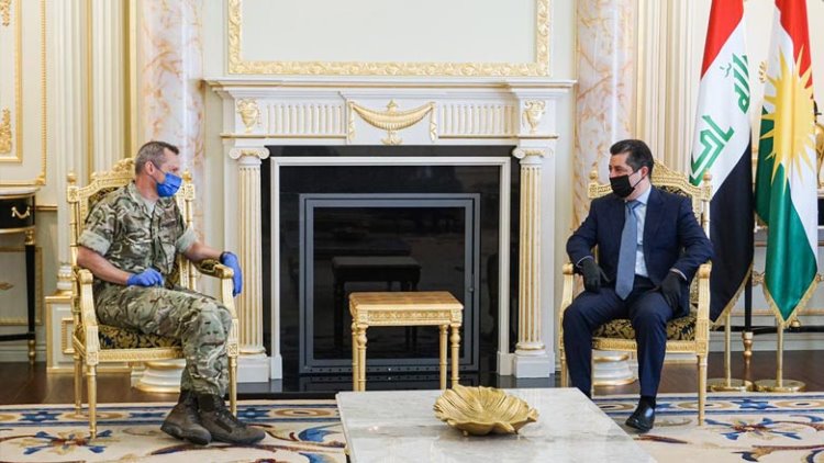 Mesut Barzani: General Strickland başkanlığındaki askeri heyeti kabul etti