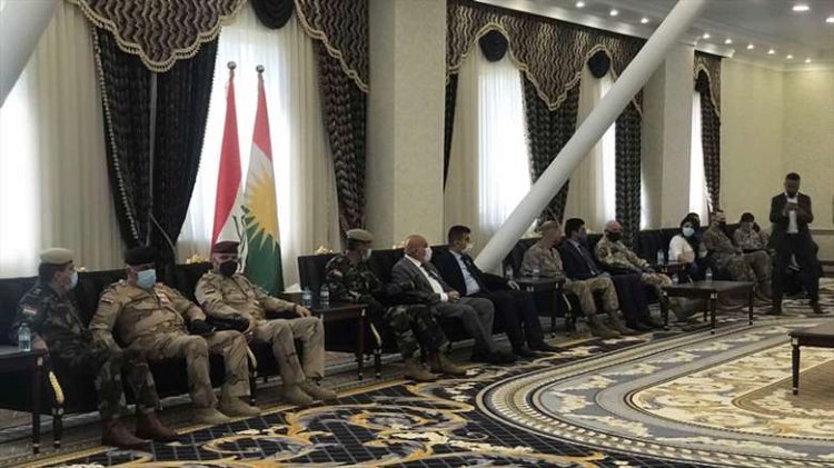 Irak heyeti Erbil’de, Peşmerge Bakanlığı’yla bir araya geldi