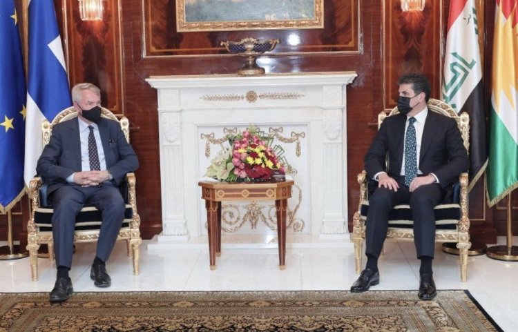 Başkan Neçirvan Barzani, Finlandiya Dışişleri Bakanı'nı kabul etti
