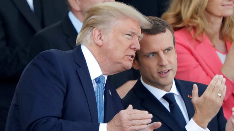 Trump ile Macron Doğu Akdeniz'deki gerginliği görüştü