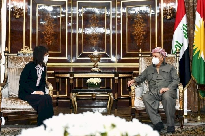 Başkan Mesut Barzani Japonya'nın Erbil Konsolosu'nu kabul etti