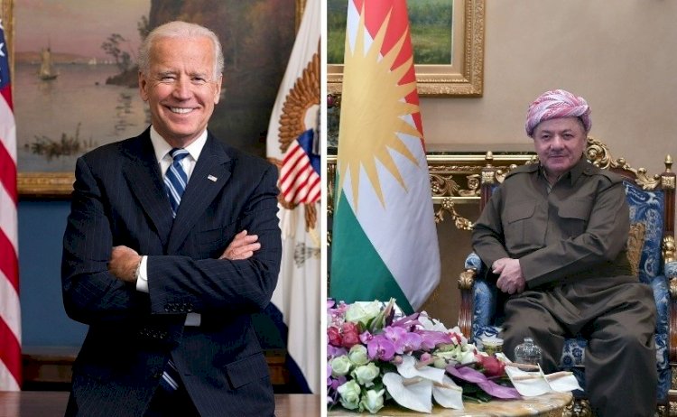 Başkan Mesut Barzani'den Joe Biden'a kutlama mesajı