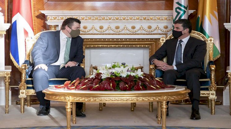 Neçirvan Barzani,  İngiltere'nin Ortadoğu'dan Sorumlu Devlet Bakanı ile bir araya geldi