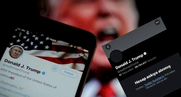 Twitter, ABD Başkanı Donald Trump'ın hesabını kalıcı olarak askıya aldığını açıkladı