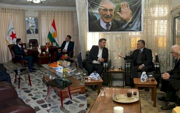 Kürt partilerinden PYNK ve Pêşveru'ya ziyaret