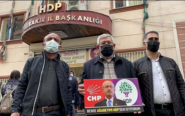 Kılıçdaroğlu'nun kardeşi, HDP Diyarbakır binası önündeki eyleme katıldı