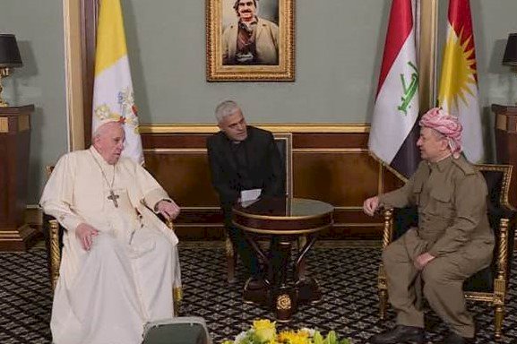 Başkan Barzani ve Papa Francis bir araya geldi