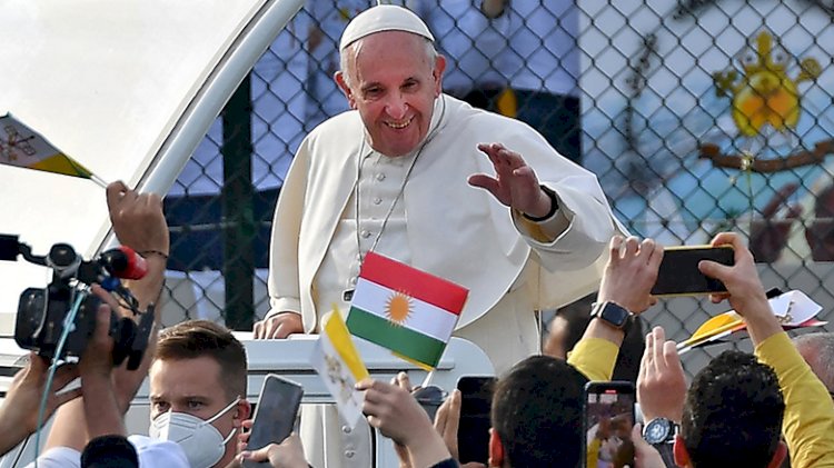 Papa Erbil'den törenle uğurlandı: 'Kürt milletine teşekkür ediyorum'