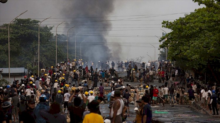 Myanmar'da bugünkü protestolarda ölenlerin sayısı 114'e yükseldi