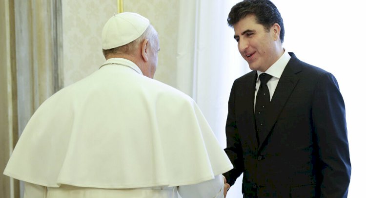 Papa Francis’ten Neçirvan Barzani’ye mesaj