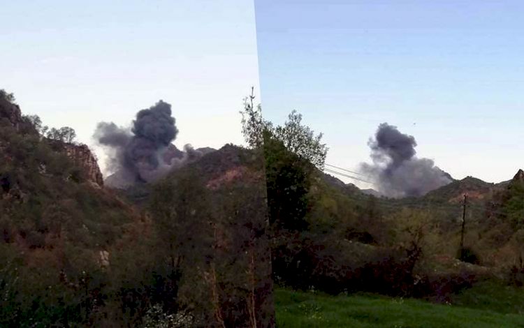 TSK Dinarte sınırlarını bombaladı