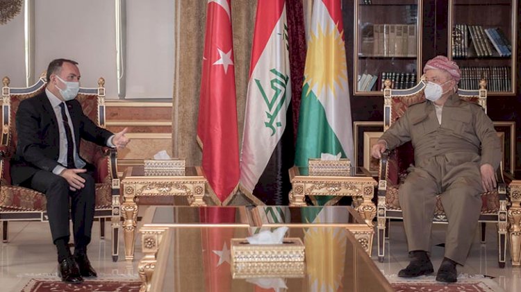 Mesud Barzani, Türkiye’nin Bağdat Büyükelçisi Yıldız ile görüştü