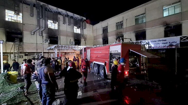 Bağdat’ta Kovid-19 hastanesinde yangın: Çok sayıda ölü ve yaralı var