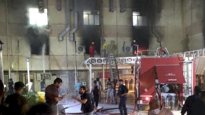 Bağdat’taki pandemi hastanesinde çıkan yangında can kaybı 82'ye yükseldi
