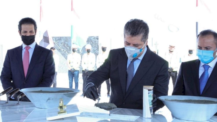 Mesrur Barzani, Süleymaniye’de buğday pazarlama projesinin temelini atıyor