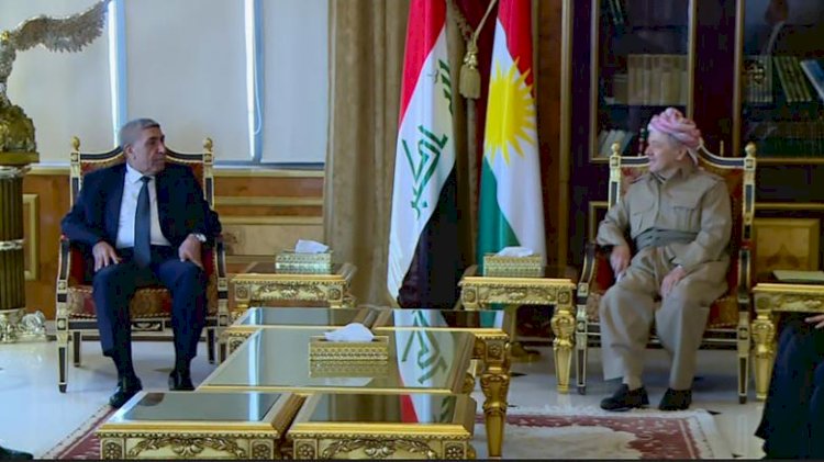 Mesud Barzani Sadr Hareketi heyetiyle görüşüyor