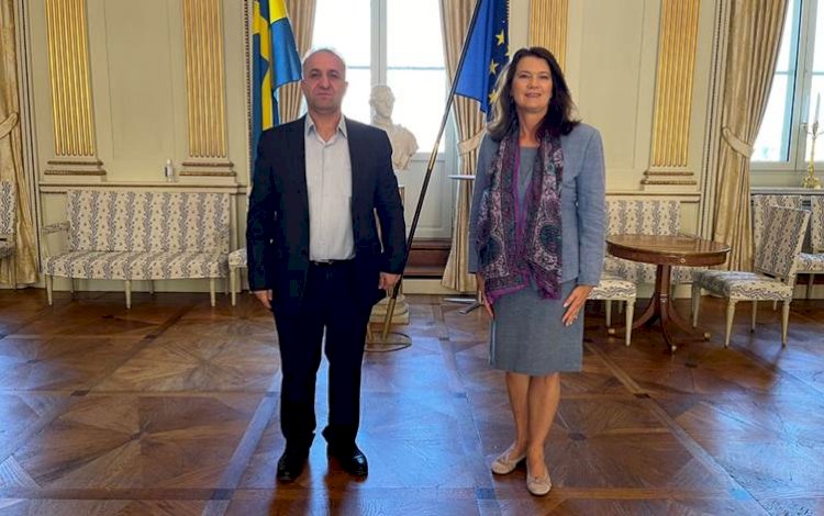 Özerk Yönetim heyeti, İsveç Dışişleri Bakanı ile görüştü