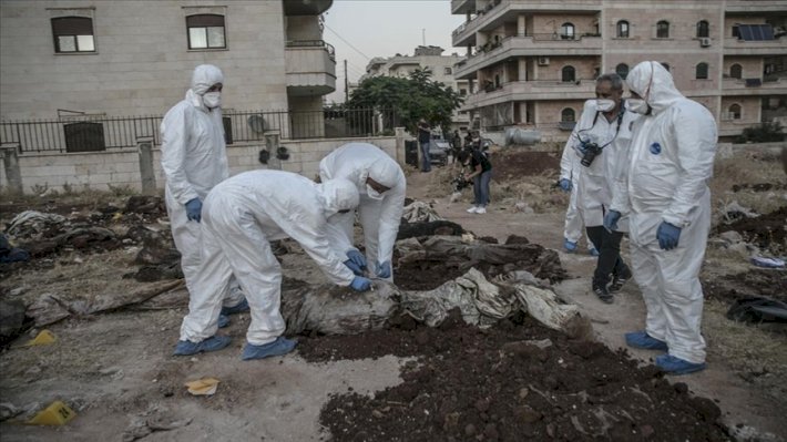 Afrin’de 40 kişilik bir toplu mezar bulundu