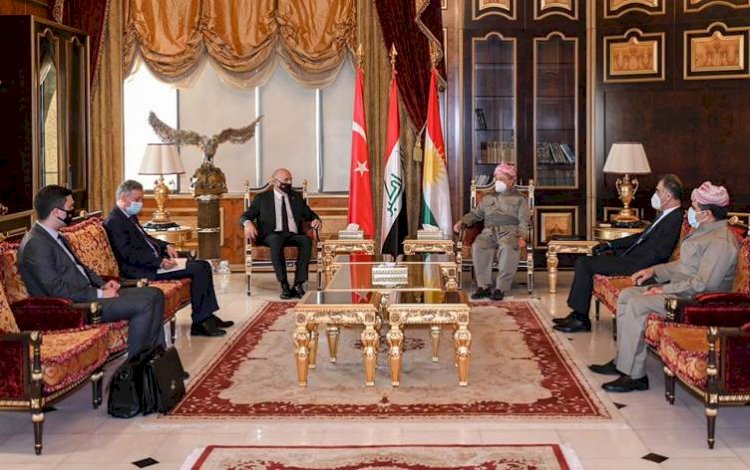 Mesud Barzani, Türkiye’nin Bağdat Büyükelçisi’ni kabul etti