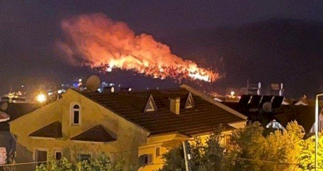 Muğla Fethiye Ölüdeniz'de orman yangını başladı
