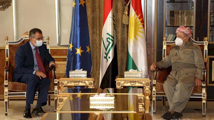 Mesud Barzani, AB Büyükelçisiyle Suriye'de Kürtlerin geleceğini görüştü