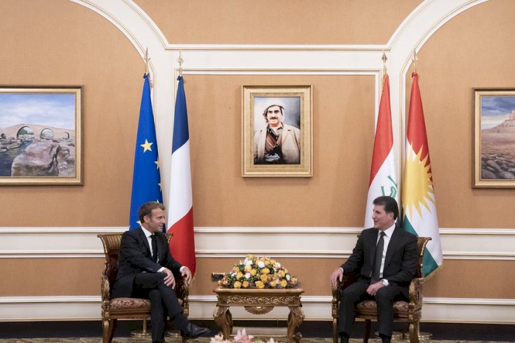 Macron'dan Neçirvan Barzani’ye Kürtçe Tweet